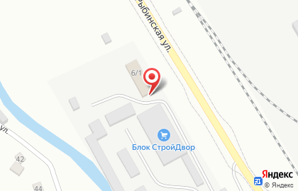 Магазин Мир кровли на Рыбинской улице на карте