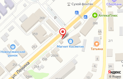 Киоск по продаже колбасных изделий на улице Ленина на карте