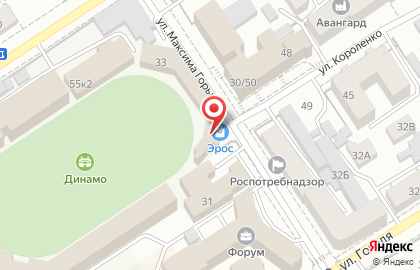 Интим-магазин Эрос на улице Максима Горького на карте