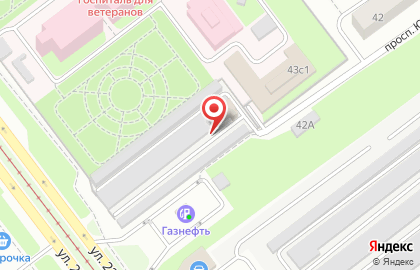 Гаражно-строительный кооператив №257 на улице 22 Партсъезда на карте