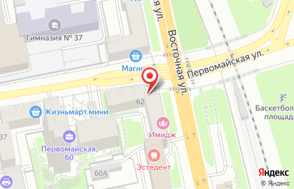 Сиена на Восточной улице на карте