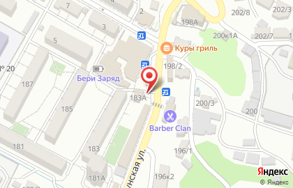 Продовольственный магазин в Центральном районе на карте