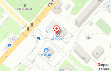 Автокомплекс Возрождение на Московском шоссе на карте