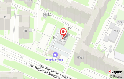 Автомастерская Доктор Покраска СПБ на улице Маршала Захарова, 48 к 2 на карте