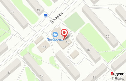 Хозя на улице Мира на карте