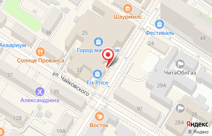 Магазин фруктов и овощей на улице Курнатовского на карте