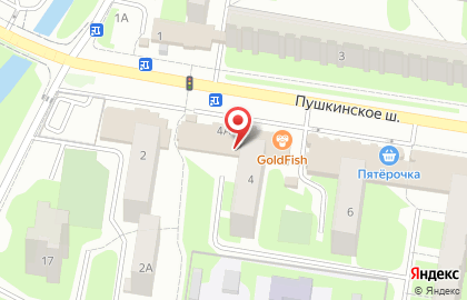 Магазины разливного пива Живое пиво на Пушкинском шоссе на карте