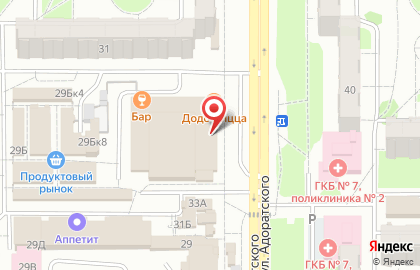 Банкомат Энергобанк на улице Адоратского на карте