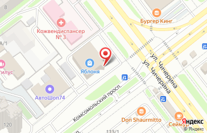 Центр доктора Бубновского на улице Чичерина на карте
