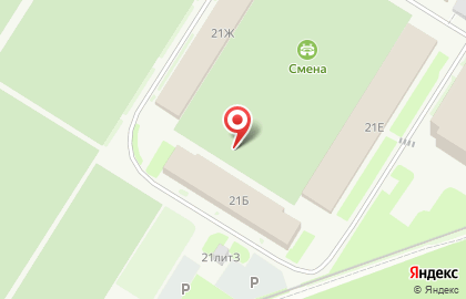 Автостоянка на ул. Верности, 21Б на карте