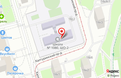 Школа №1080 с дошкольным отделением на Преображенской площади на карте