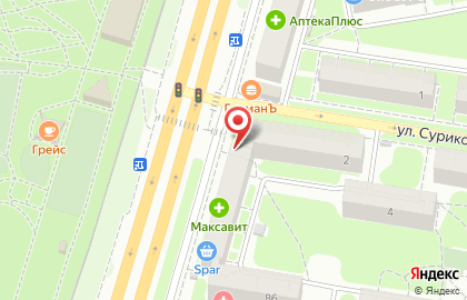 Киоск по продаже фруктов и овощей на проспекте Гагарина на карте