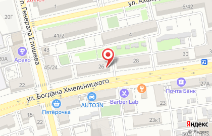 Автосфера на улице Б.Хмельницкого на карте