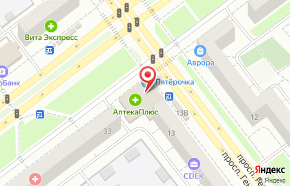 Супермаркет на проспекте Генерала Тюленева, 15 на карте
