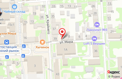 Парикмахерская Персона на улице Мира на карте
