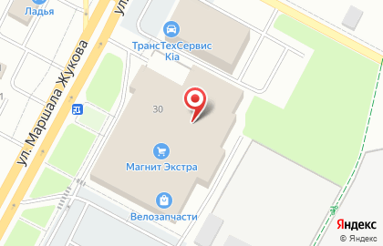 Банкомат ИнвестКапиталБанк на улице Маршала Жукова на карте