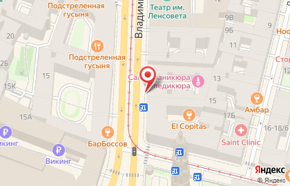 Интим-магазин Точка Любви на Владимирском проспекте на карте