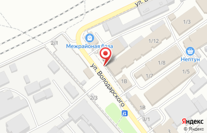 Столовая-кулинария на улице Володарского на карте