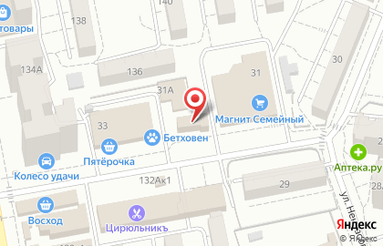 Гостиница Восход в Белгороде на карте