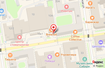 Кафе Каприччио в Железнодорожном районе на карте