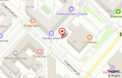 ОАО Банкомат, АКБ Абсолют Банк на Советской улице на карте