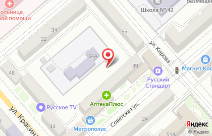 ОАО Банкомат, АКБ МОСОБЛБАНК на Советской улице на карте