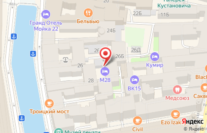 Апарт-отель М28 на карте