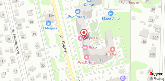 Студия эстетики тела на улице Кирова в Домодедово на карте