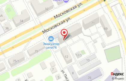 Продуктовый магазин Авоська на Московской улице на карте