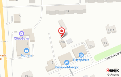 Шиномонтажная мастерская в Петродворцовом районе на карте