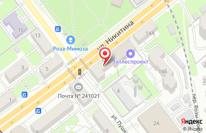 Продуктовый магазин в Брянске на карте