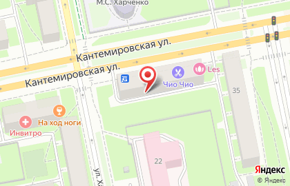 Вояж на Кантемировской улице на карте