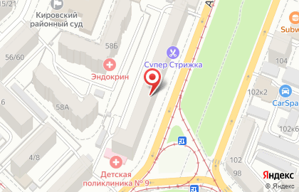 Саратовская центральная городская детская поликлиника на Астраханской улице на карте