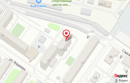 Салон Кабинетик красоты на улице Фадеева на карте