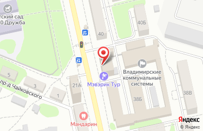Туристическое агентство Мэвэрик-тур на улице Чайковского на карте
