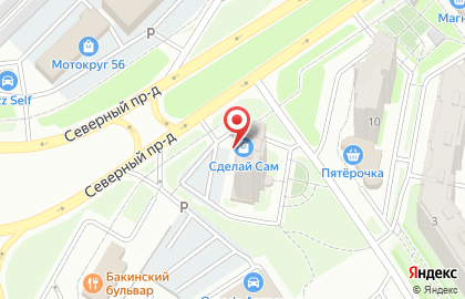 Мебельная фабрика Виктория в Северном проезде на карте