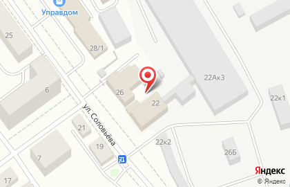 Дровосек на улице Соловьёва на карте