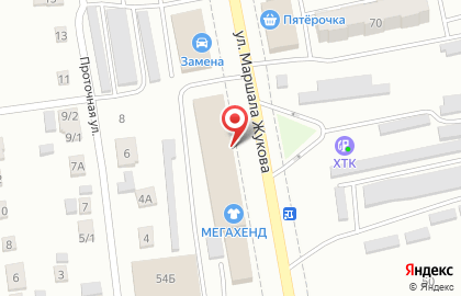 Бильярдный клуб Пирамида на улице Маршала Жукова на карте