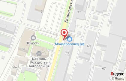 Интернет-магазин велосипедов и аксессуаров МойВелосипед.рф на Демидовской улице на карте