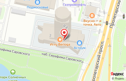 Фитнес-клуб DDX Fitness на набережной Серафима Саровского в Щёлково на карте