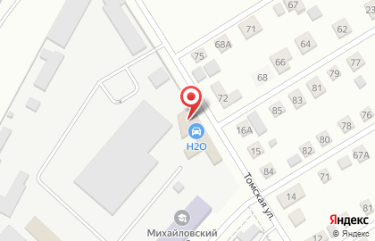 Автомойка H2O, автомойка на Омской улице на карте