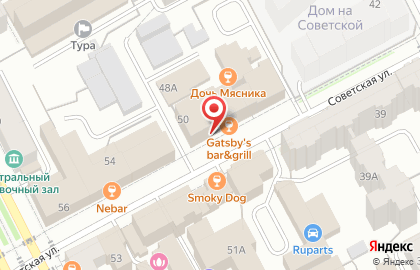 Банкомат МТС банк на Советской улице на карте