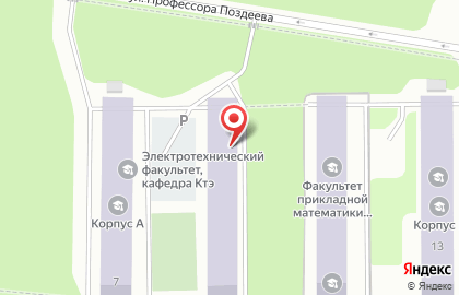 Пермский национальный исследовательский политехнический университет в Ленинском районе на карте