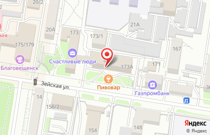 Геоконтроль на Зейской улице на карте