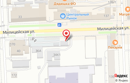 Шиномонтажная мастерская Чики-Брики на Милицейской улице на карте