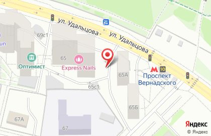 Супермаркет здорового питания ВкусВилл на Проспекте Вернадского на карте