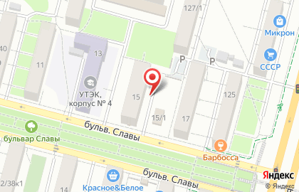 Индюшкин на бульваре Славы на карте