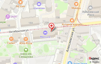 Отель Mercure в Нижнем Новгороде на карте