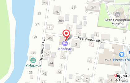 Отель Классик в Томске на карте