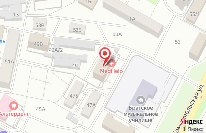 Магазин автозапчастей Авто Stop в Центральном районе на карте